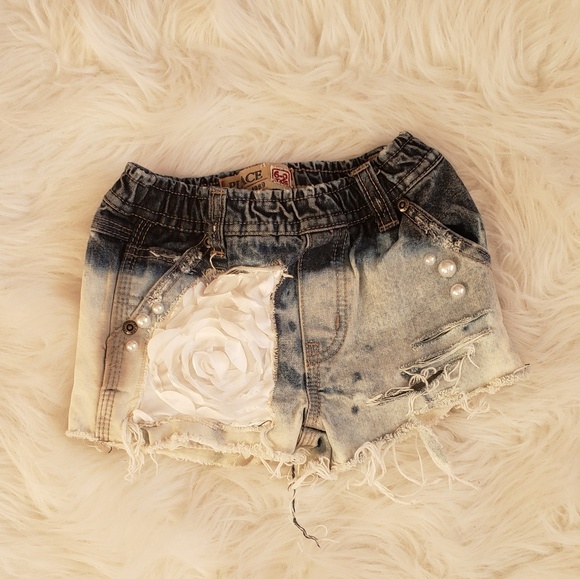 distressed baby shorts